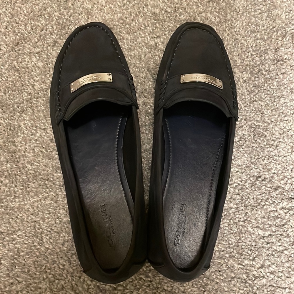 Coach suede loafers